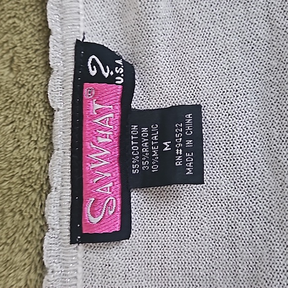 Say What? Short sleeve V neck top - Picture 3 of 12